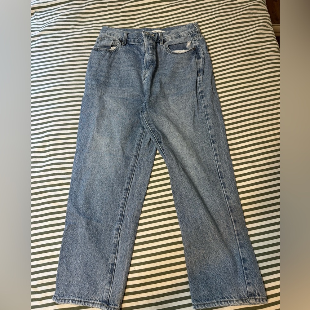 PacSun High Rise Straight Classic Blue Denim Jeans